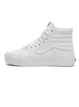 Sneaker Vans Sk8-Hi 2.0 Plattform Weiss Damen