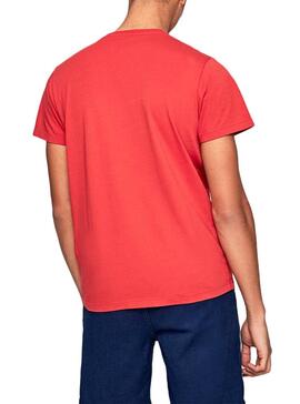 T-Shirt Pepe Jeans Earnest Rot für Herren