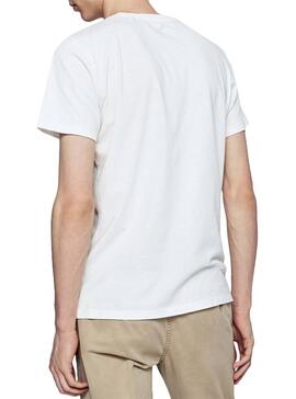 T-Shirt Pepe Jeans Merton Weiß für Herren