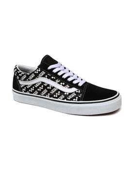 Sneaker Vans Old Skool Logo Repeat Schwarz Herren