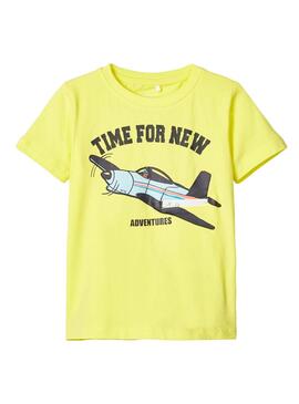 T-Shirt Name It Funo Gelb für Jungen