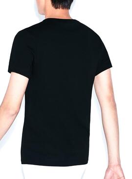 T-Shirt Lacoste TH3377 Schwarz