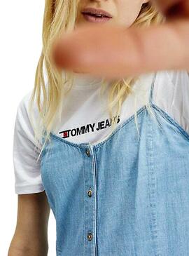 Kleid Tommy Jeans Chambray für Damen