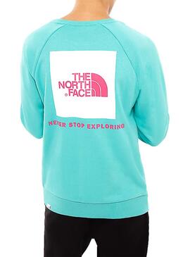 Sweatshirt The North Face Redbox Turquesa