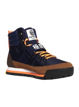 Stiefelettes Superdry Snow Blau für Herren