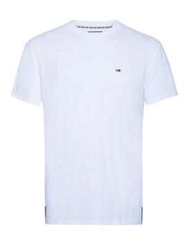 T-Shirt Tommy Jeans Solid Weiss für Herren