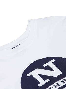 T-Shirt North Sails Logo Weiss für Herren