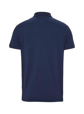 Polo Tommy Jeans Classic Solid Blau für Herren