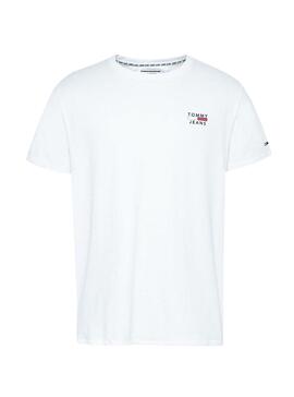 T-Shirt Tommy Jeans Chest Logo Weiss