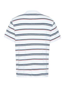 T-Shirt Tommy Jeans Seasonal Stripe Weiss