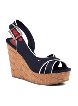 Sandalen Tommy Hilfiger Basic Wedge Blau 