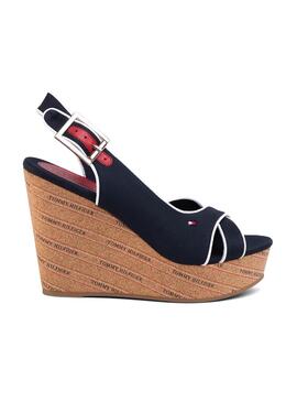 Sandalen Tommy Hilfiger Basic Wedge Blau 