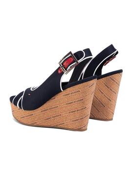 Sandalen Tommy Hilfiger Basic Wedge Blau 