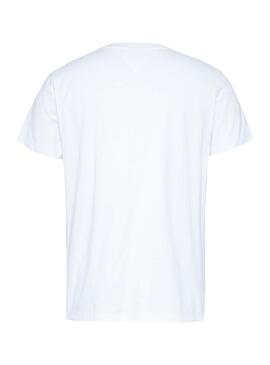 T-Shirt Tommy Jeans Pocket Weiss für Herren