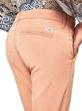Hose Pepe Jeans Maura Orange für Damen