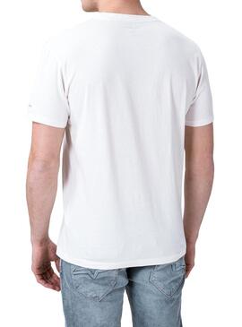 T-Shirt Pepe Jeans Philipe Weiss für Herren