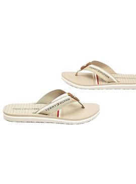 Flip flops Tommy Hilfiger Stripy Beige für Damen