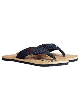 Flip flops Tommy Hilfiger Casual Cork Blau Herren