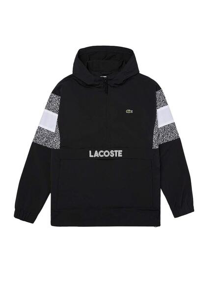 Lacoste sport jacquard taffeta windbreake hotsell