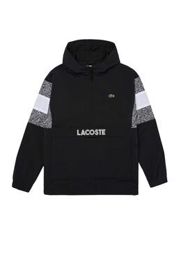 Windjacke Lacoste SPORT Jacquard Schwarz Herren