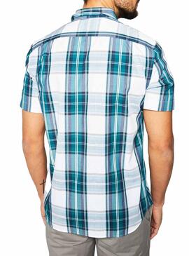 Hemd Lacoste Kurzarm Grün für Herren