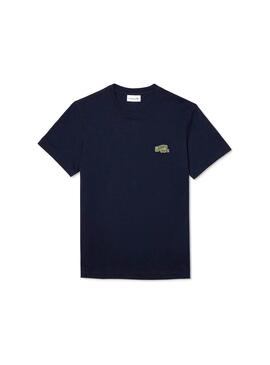 T-Shirt Lacoste Patch Blau für Herren