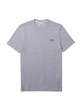 T-Shirt Lacoste Live Basic  Grau Damen und Herren