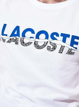 T-Shirt Lacoste Fissure Weiss für Herren