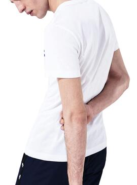 T-Shirt Lacoste Fissure Weiss für Herren