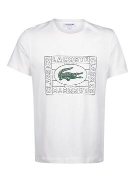 T-Shirt Lacoste Vintage Weiss für Herren