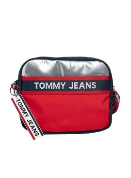 Handtasche Tommy Jeans Logo Tape Rot für Damen