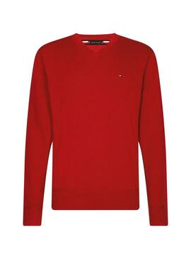 Pullover Tommy Hilfiger V-Ausschnitt Rot für Herren