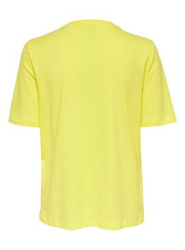 T-Shirt Only Sui Gelb für Damen