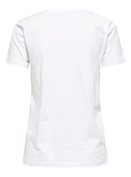 T-Shirt Only Lava Weiss für Damen