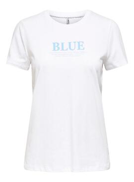 T-Shirt Only Lava Weiss für Damen