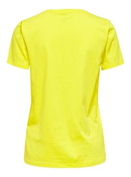 T-Shirt Only Lava Gelb für Damen