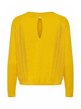 Pullover Only Eden Gelb für Damen