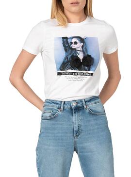T-Shirt Only Liggy Weiss für Damen