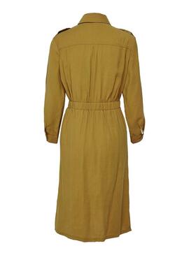 Kleid Only Larya Gelb für Damen