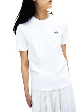 T-Shirt Lacoste Live Basic Weiss Damen und Herren