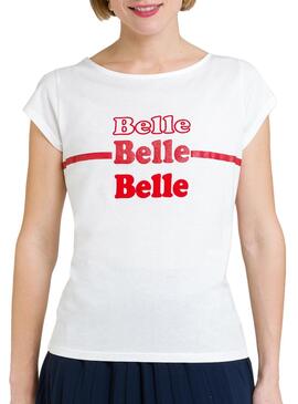 T-Shirt Naf Naf Belle Weiss für Damen