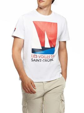 T-Shirt North Sails Saint Tropez Weiss Herren
