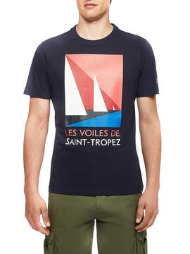 T-Shirt North Sails Saint Tropez Marine Blau Herren