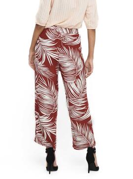 Hose Only Augustina Granatrot für Damen