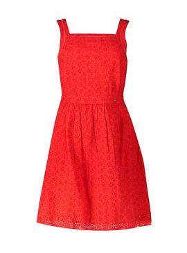Kleid Superdry Blaire Rot für Damen