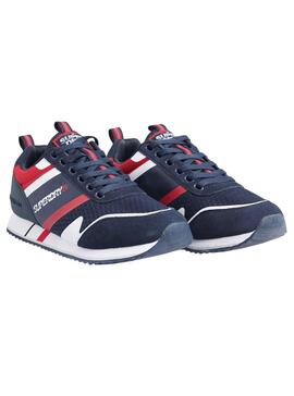 Sneaker Superdry Fero Runner Marine Blau für Herren