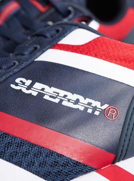 Sneaker Superdry Fero Runner Marine Blau für Herren
