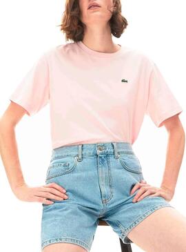 T-Shirt Lacoste Oversized Rosa für Damen