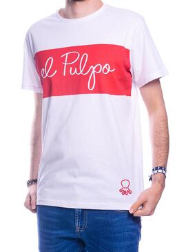 T-Shirt El Pulpo Panel Weiss für Herren