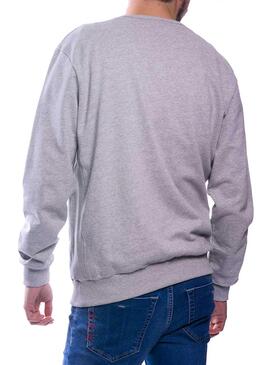 Sweatshirt El Pulpo Buchstaben Handtuch grau für Herren